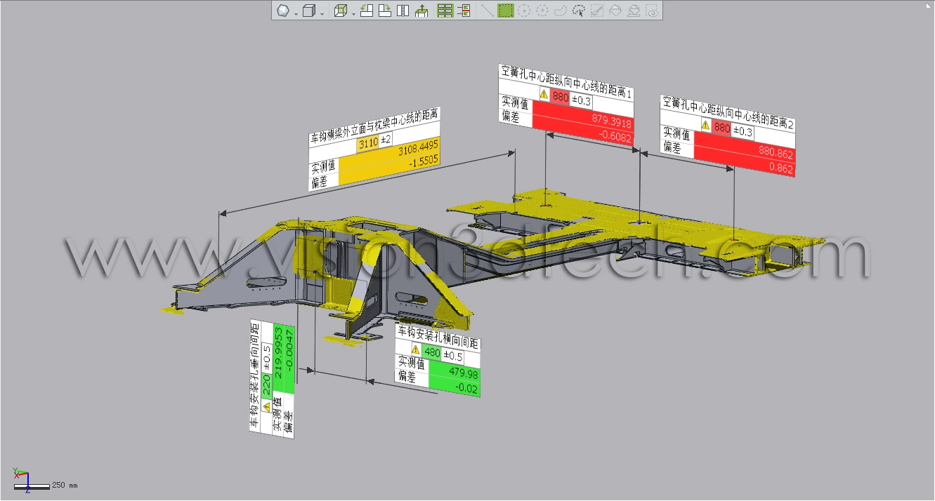 Automated 3D Inspection for Railway Draft Sill and Bolster