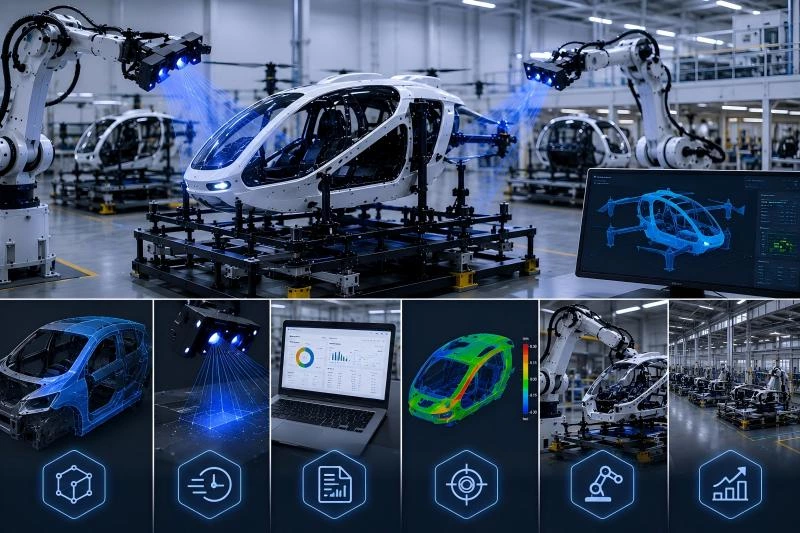 How Automated 3D Inspection Is Enabling the Next Generation of Flying Vehicle Manufacturing