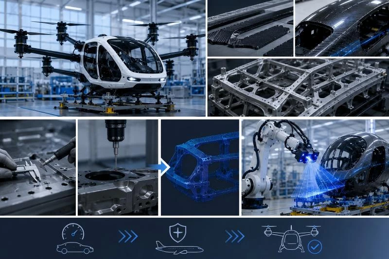 How Automated 3D Inspection Is Enabling the Next Generation of Flying Vehicle Manufacturing