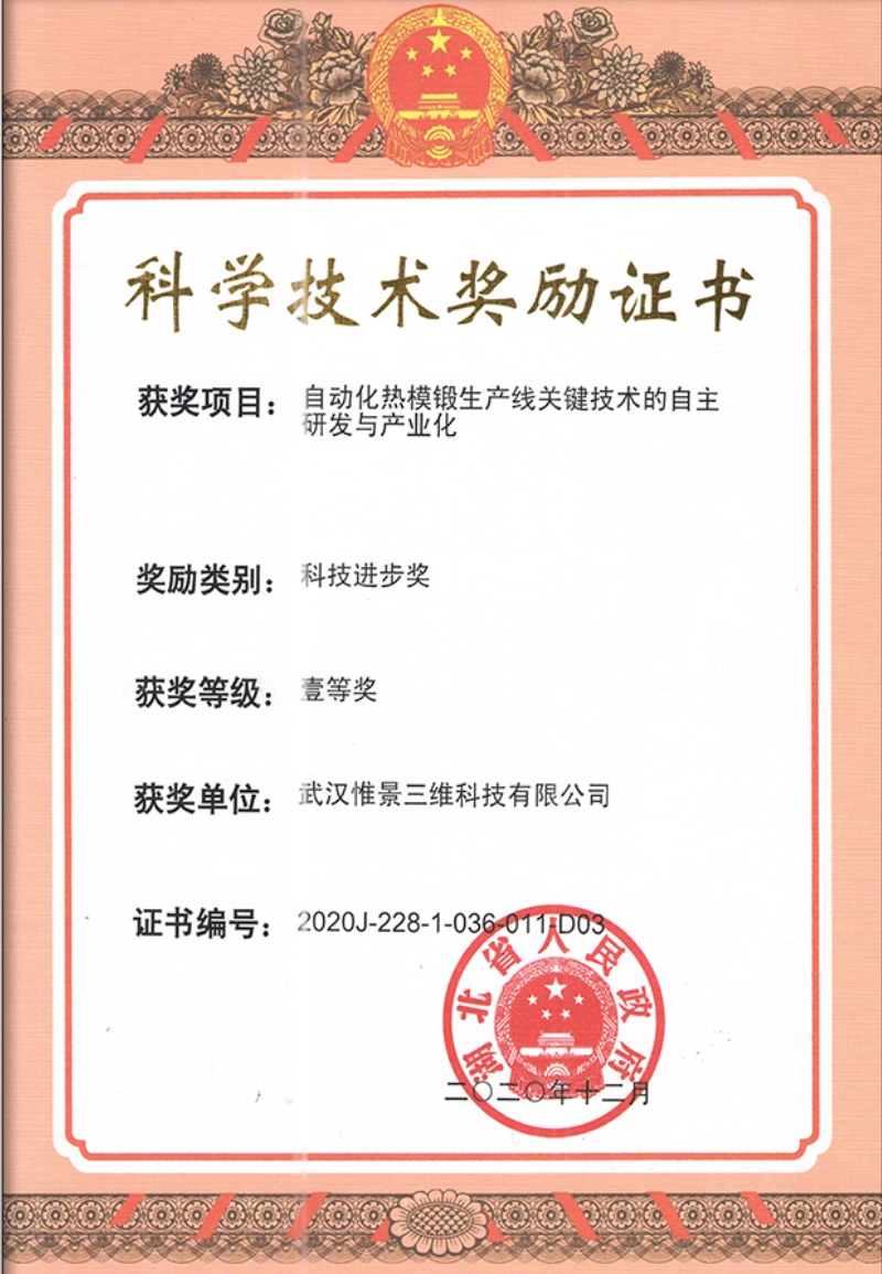 Hubei Provincial Science and Technology Progress Award