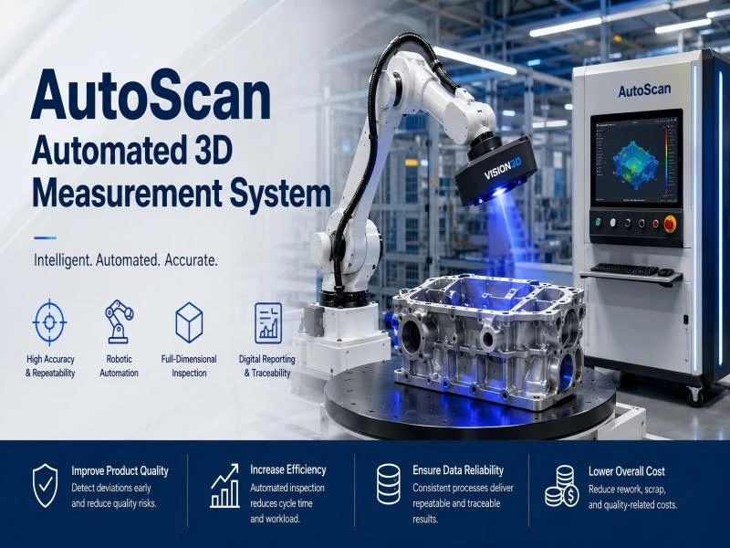 AutoScan Automated 3D Measurement System for Industrial Quality Inspection