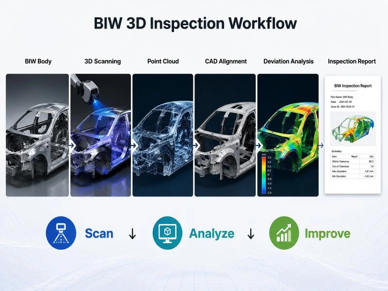 Body-in-White Inspection: How 3D Scanning Improves Automotive Manufacturing Quality