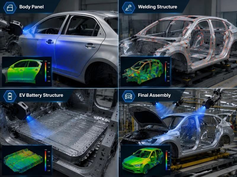 Body-in-White Inspection: How 3D Scanning Improves Automotive Manufacturing Quality