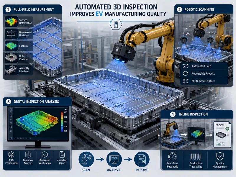 Automated 3D Inspection for EV Battery Tray Manufacturing