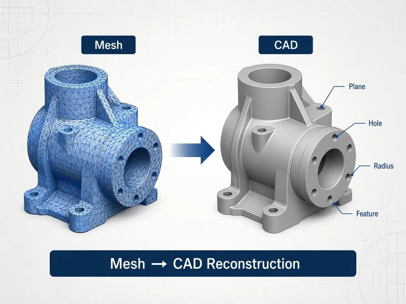 3D Scanning for Reverse Engineering: From Physical Part to CAD Model
