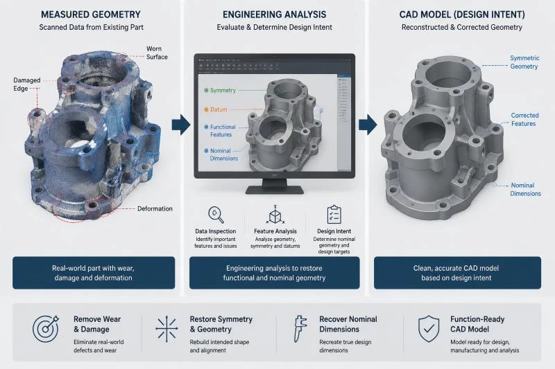 3D Scanning for Reverse Engineering: From Physical Part to CAD Model
