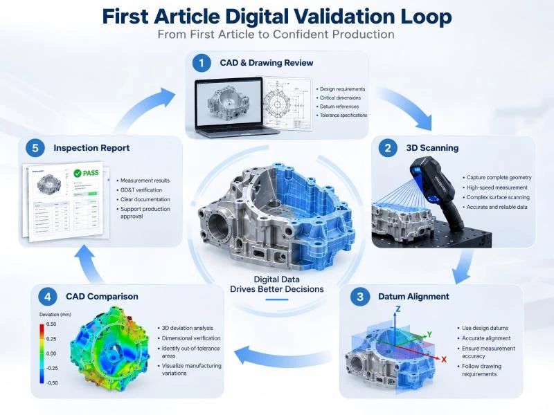 First Article Inspection with 3D Scanning: A Faster Production Validation Workflow
